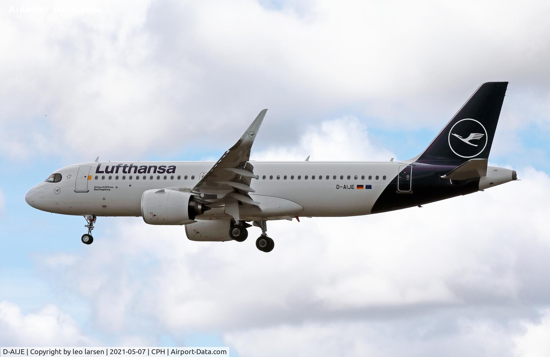 D-AIJE, 2021 Airbus A320-271N C/N 10360, Copenhagen 7.5.2021