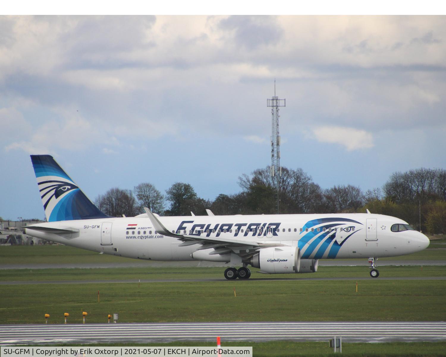 SU-GFM, 2020 Airbus A320-251N C/N 9532, SU-GFM taxi for takeoff rw 04R