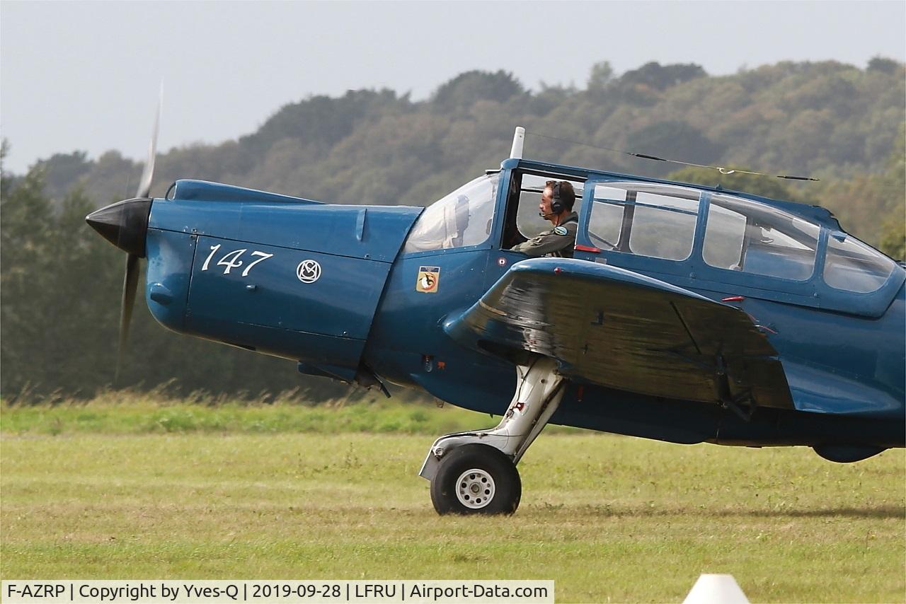 F-AZRP, 1957 Morane-Saulnier MS-733 Alcyon C/N 147, Morane-Saulnier MS-733 Alcyon, Taxiing, Morlaix-Ploujean airport (LFRU-MXN) air show 2019