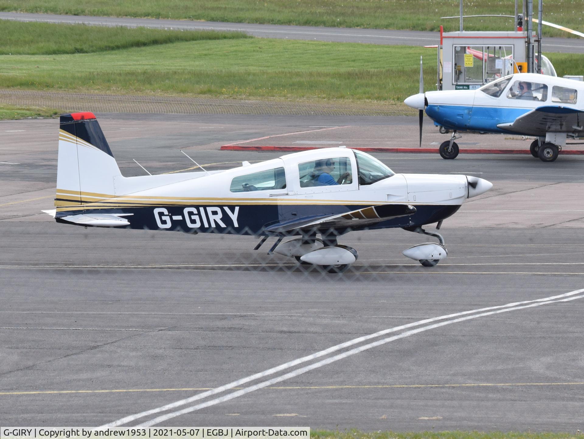 G-GIRY, 1992 American General AG-5B Tiger C/N 10146, G-GIRY at Gloucestershire Airport.