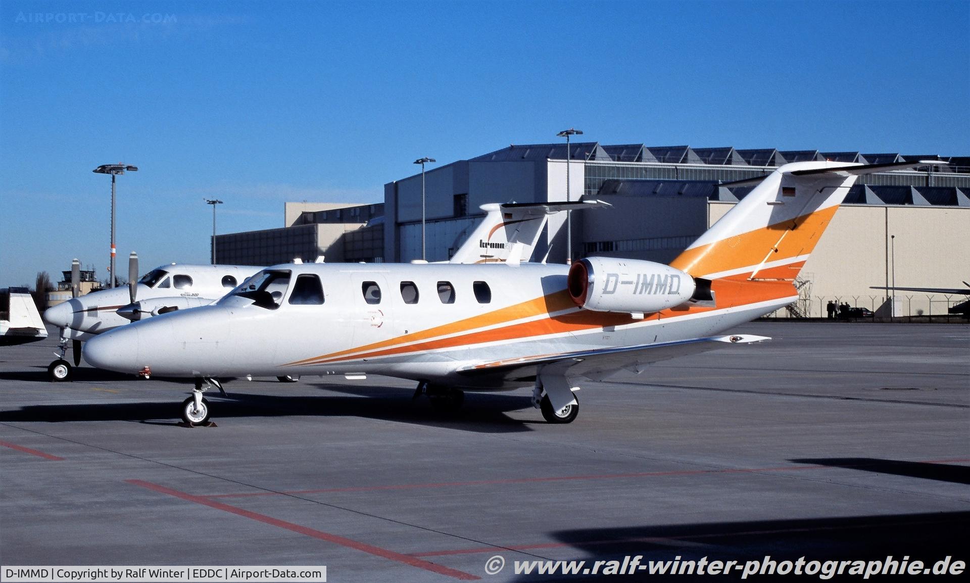 D-IMMD, 1997 Cessna 525 CitationJet CJ1 C/N 525-0211, Cessna 525 CitationJet CJ1 - Makro-Medien Dienst - 525-0211 - D-IMMD - 1997 - DRS