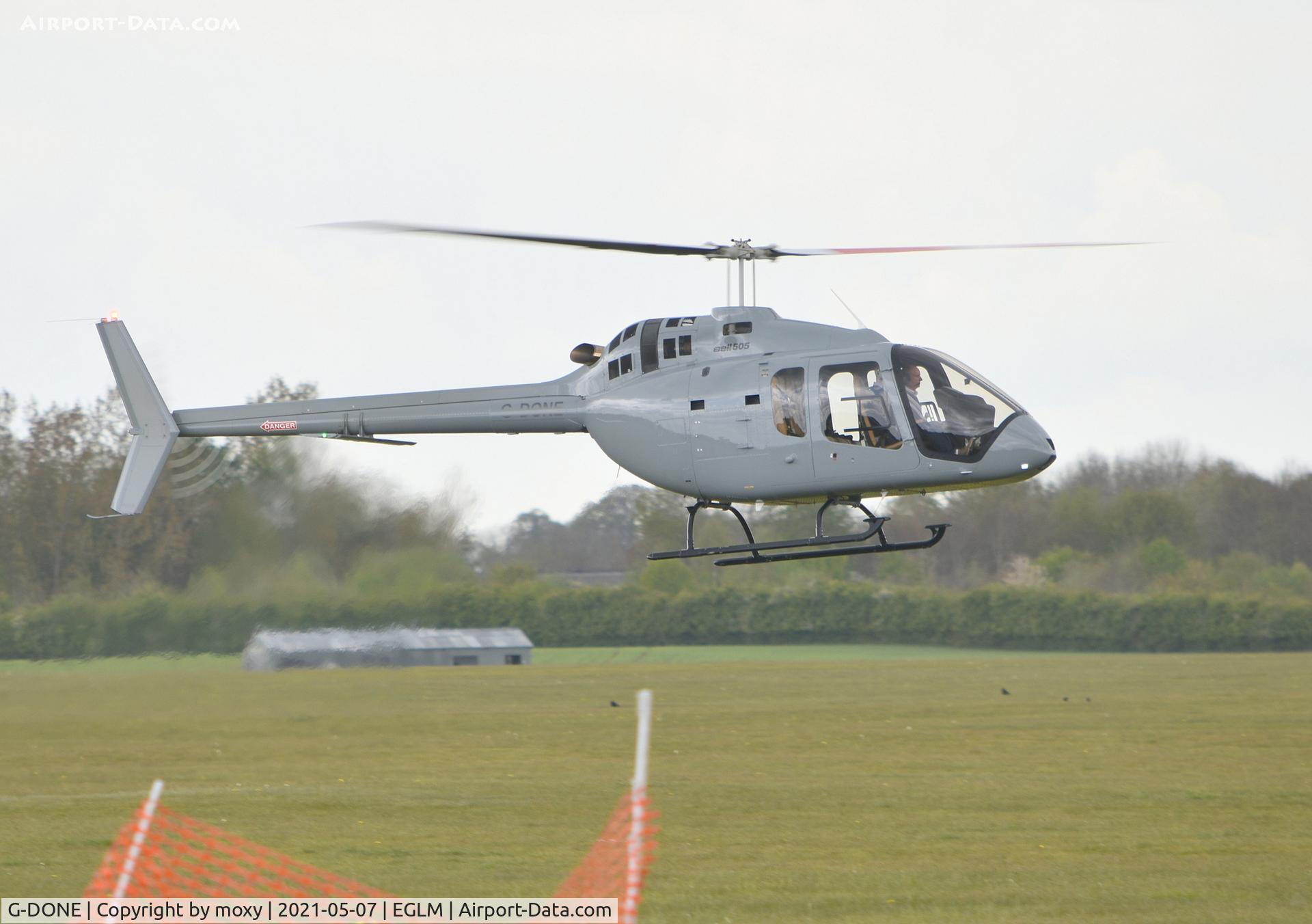 G-DONE, 2018 Bell 505 Jet Ranger X C/N 65056, Bell 505 at White Waltham.