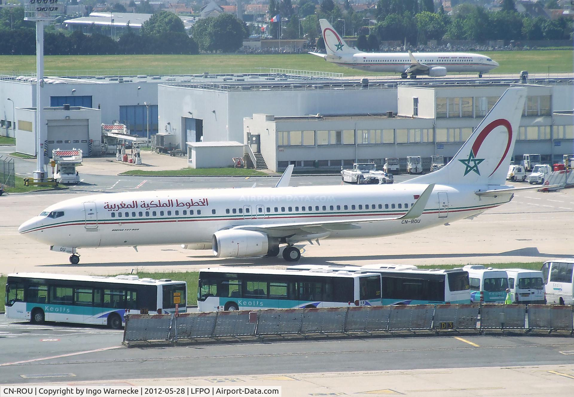 CN-ROU, 2009 Boeing 737-8B6 C/N 33069, Boeing 737-8B6 of Royal Air Maroc at Paris-Orly airport