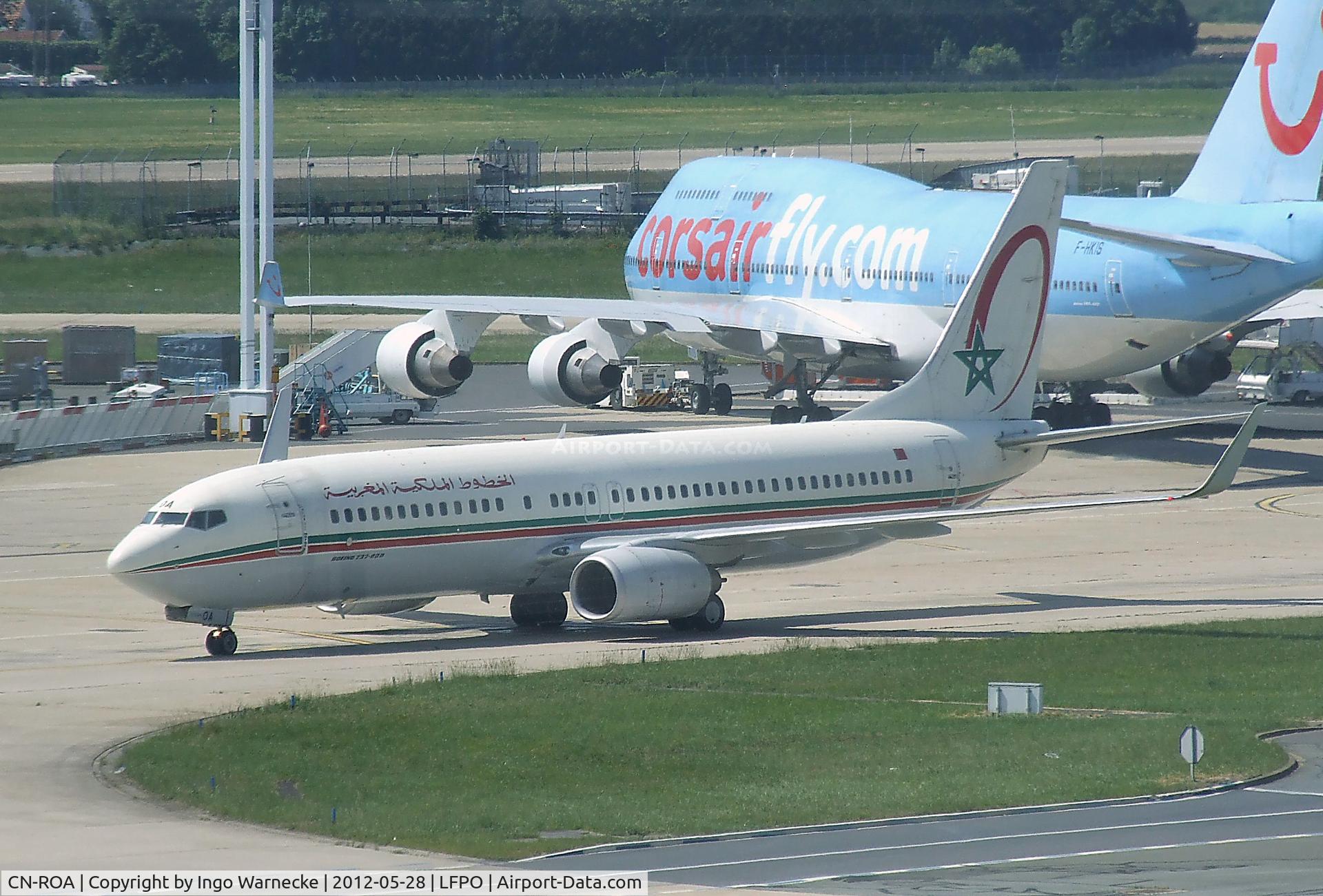 CN-ROA, 2004 Boeing 737-8B6 C/N 33059, Boeing 737-8B6 of Royal Air Maroc at Paris-Orly airport