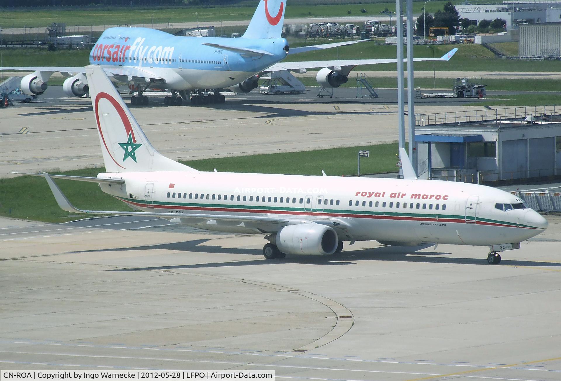 CN-ROA, 2004 Boeing 737-8B6 C/N 33059, Boeing 737-8B6 of Royal Air Maroc at Paris-Orly airport