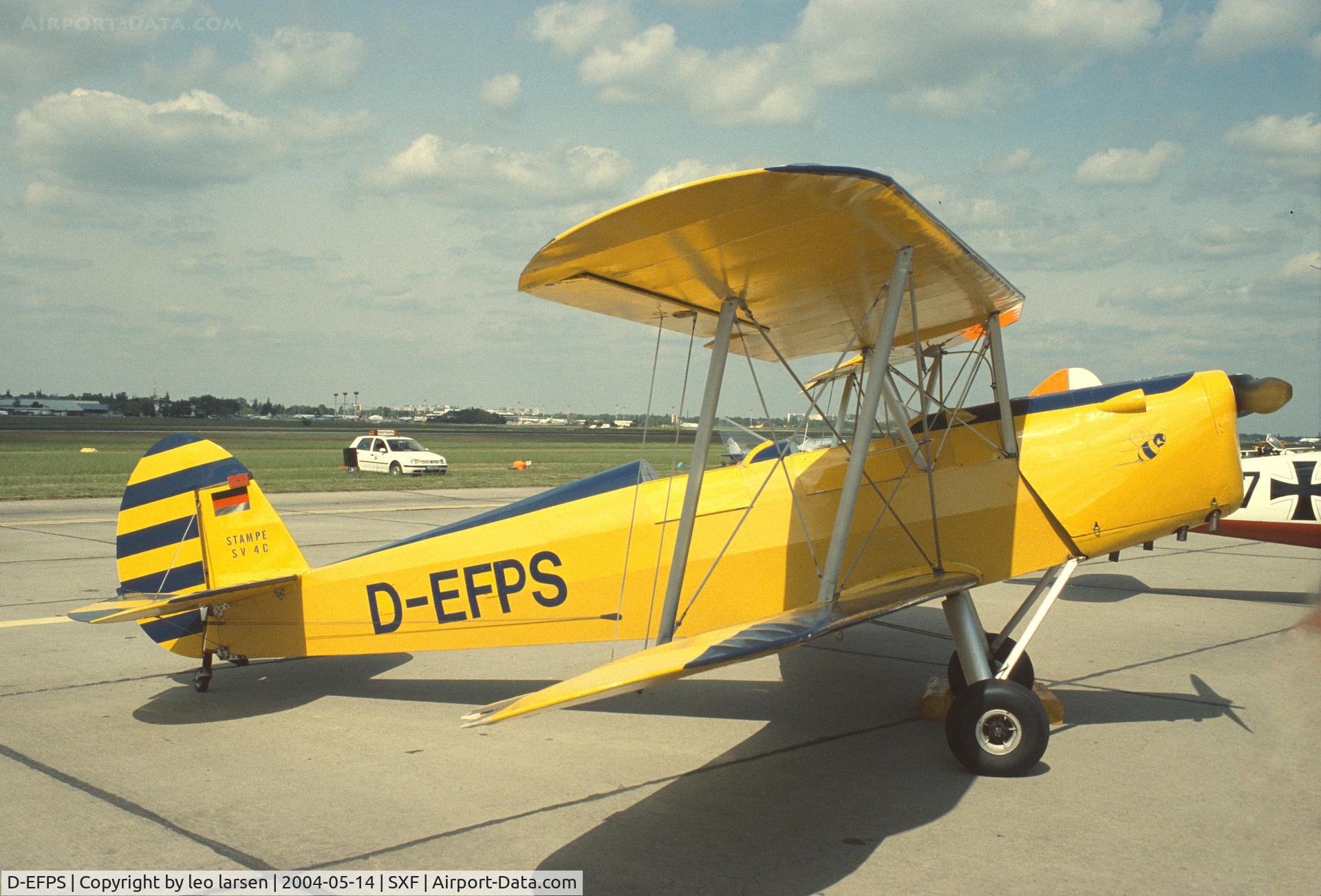 D-EFPS, 1946 Stampe-Vertongen SV-4C C/N 415, Berlin ILA 14.5.2004