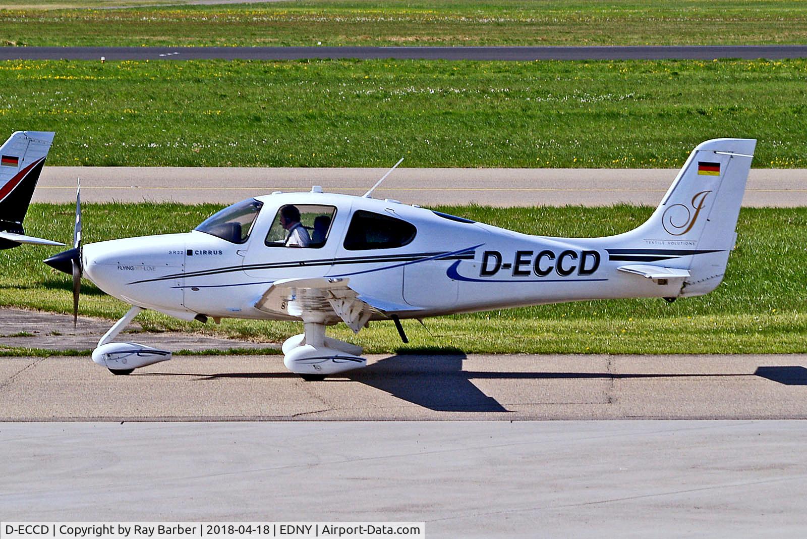 D-ECCD, 2010 Cirrus SR22 C/N 3639, D-ECCD   Cirrus SR-22 G3 GTS X Turbo [3639] Friedrichshafen~D 18/04/2018