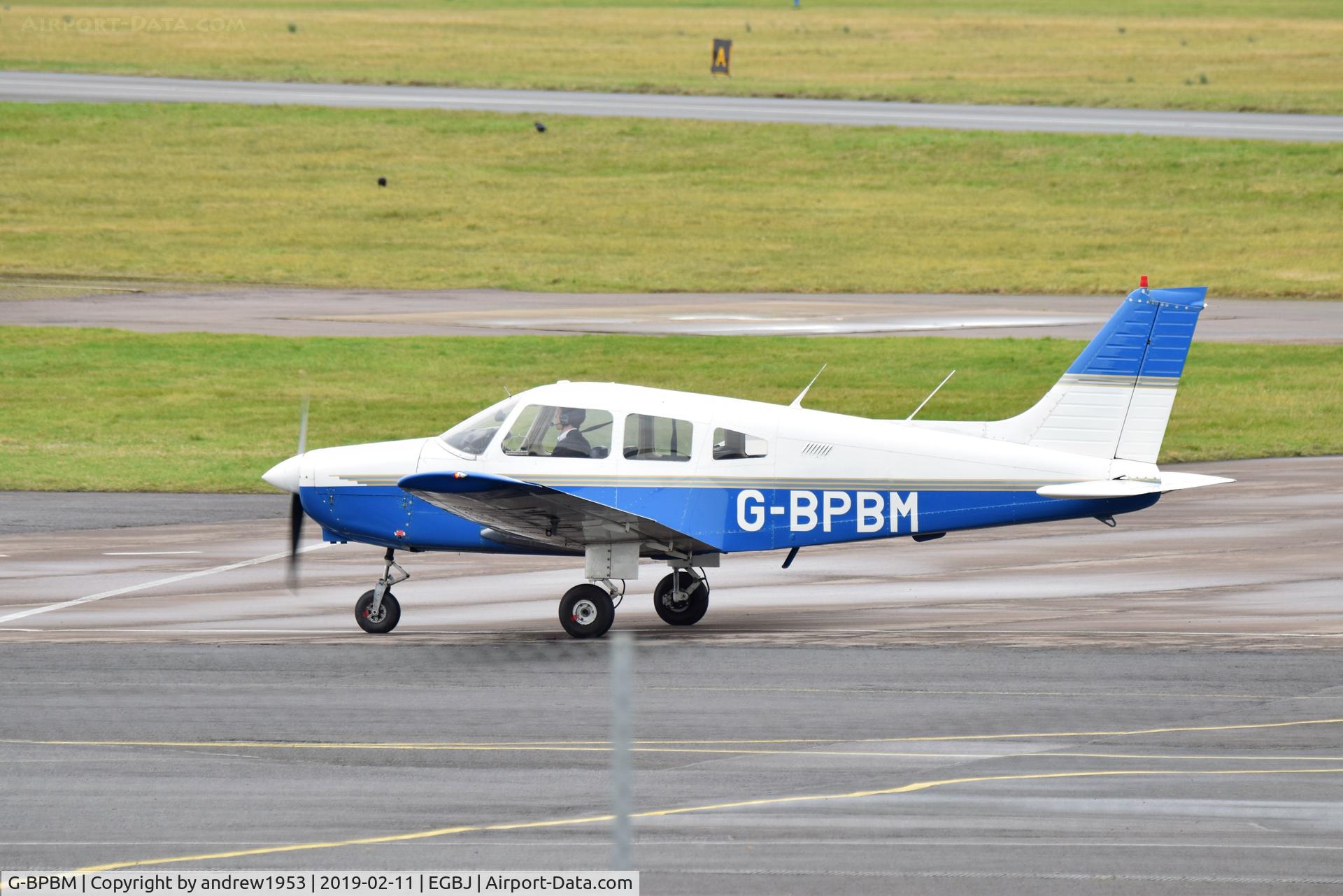 G-BPBM, 1979 Piper PA-28-161 Cherokee Warrior II C/N 28-7916272, G-BPBM at Gloucestershire Airport.