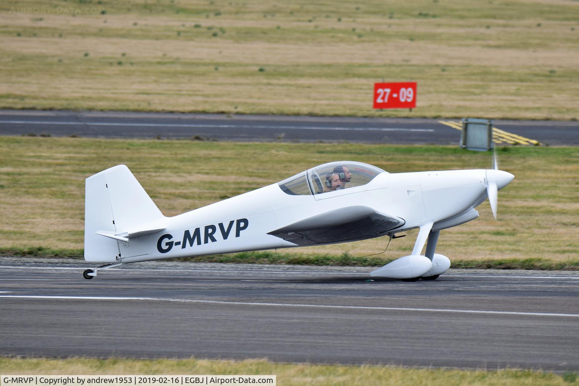 G-MRVP, 2014 Vans RV-6 C/N PFA 181A-13403, G-MRVP at Gloucestershire Airport.