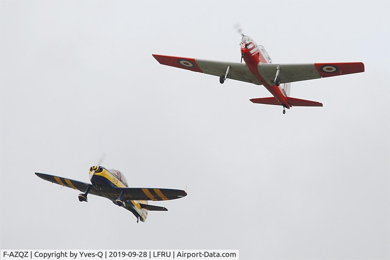 F-AZQZ, 1953 De Havilland DHC-1 Chipmunk T.10 C/N C1/0916, De Havilland DHC-1 Chipmunk T.10, On display, Morlaix-Ploujean airport (LFRU-MXN) air show 2019