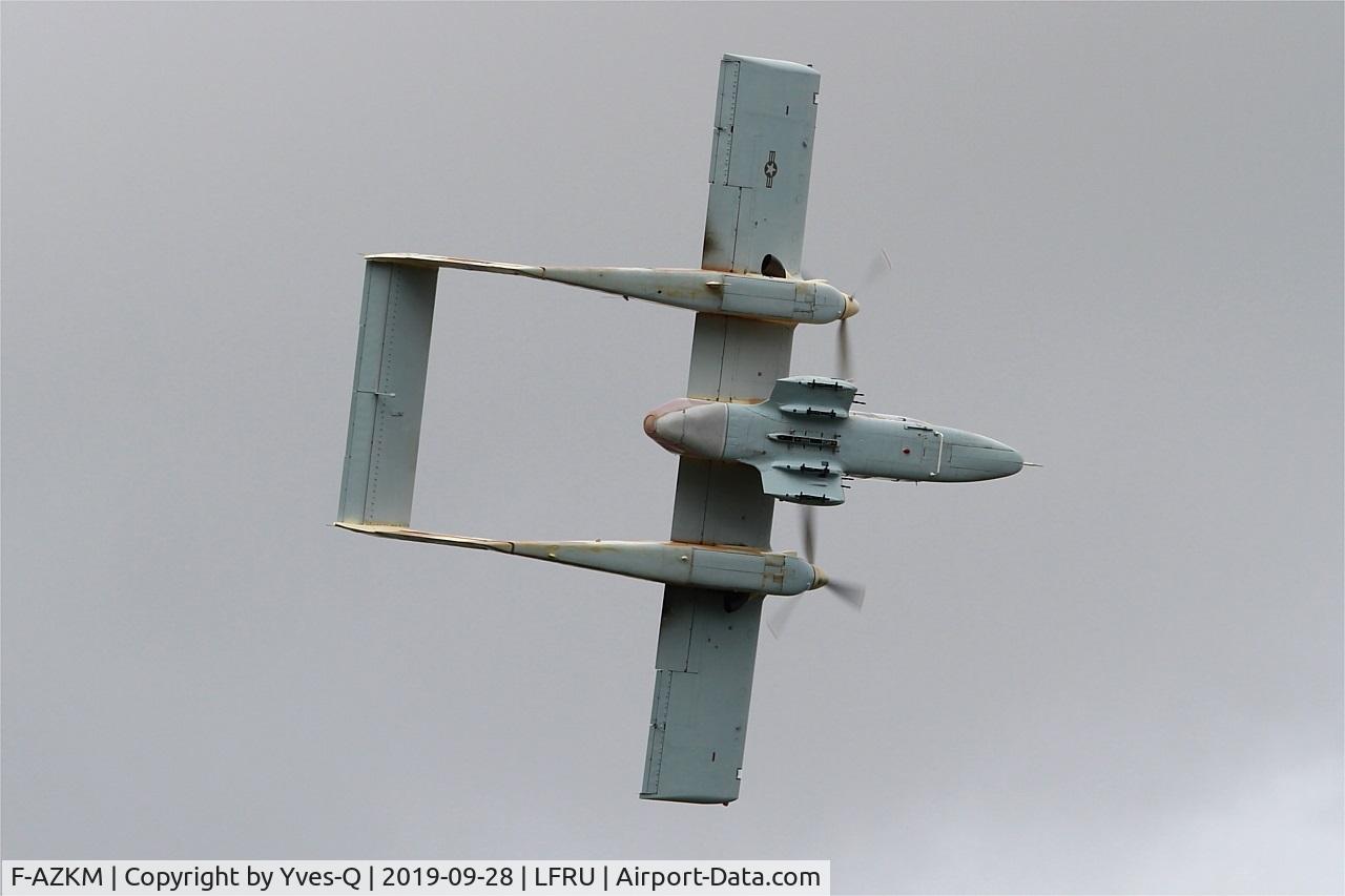 F-AZKM, 1971 North American OV-10B Bronco C/N 338-9 (305-65), North American OV-10B Bronco, On display, Morlaix-Ploujean airport (LFRU-MXN) air show 2019