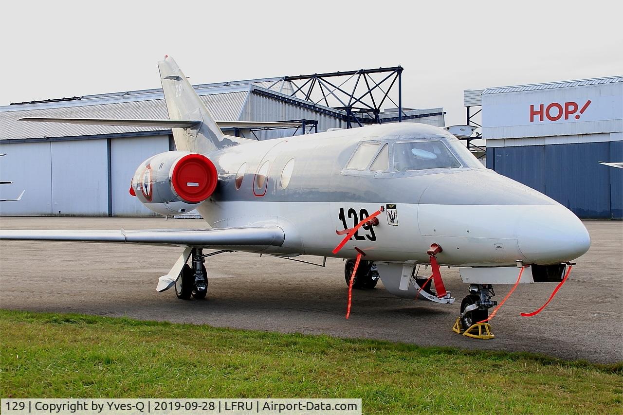 129, 1978 Dassault Falcon 10MER C/N 129, Dassault Falcon 10MER, Static display, Morlaix-Ploujean airport (LFRU-MXN) Air show 2019