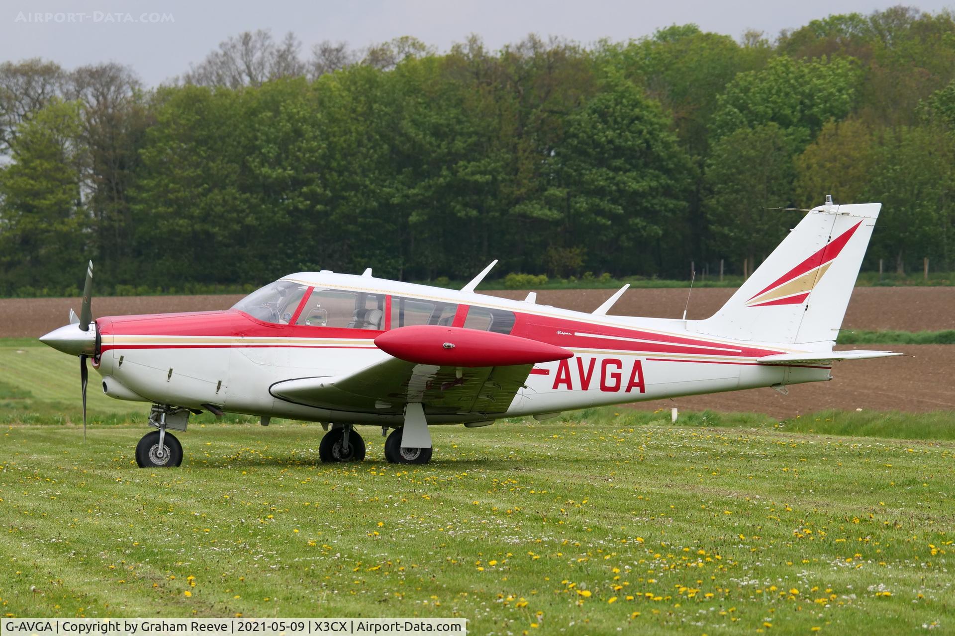 G-AVGA, 1966 Piper PA-24-260 Comanche B C/N 24-4489, Parked at Northrepps.