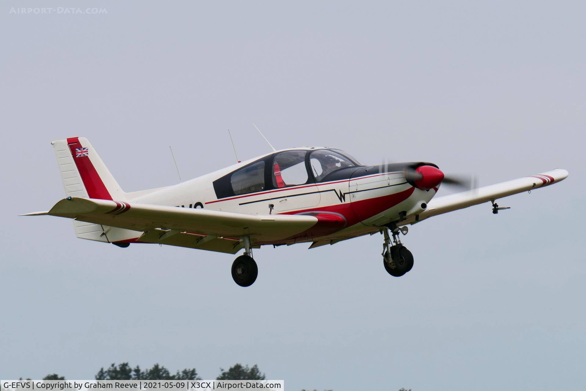 G-EFVS, 1971 Wassmer WA-52 Europa C/N 22, Departing from Northrepps.