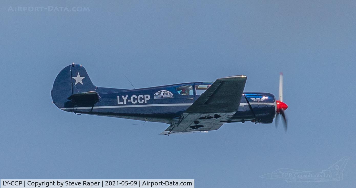 LY-CCP, 1981 Yakovlev Yak-18T C/N 22202044623, Sunny day flight past Bempton Cliffs