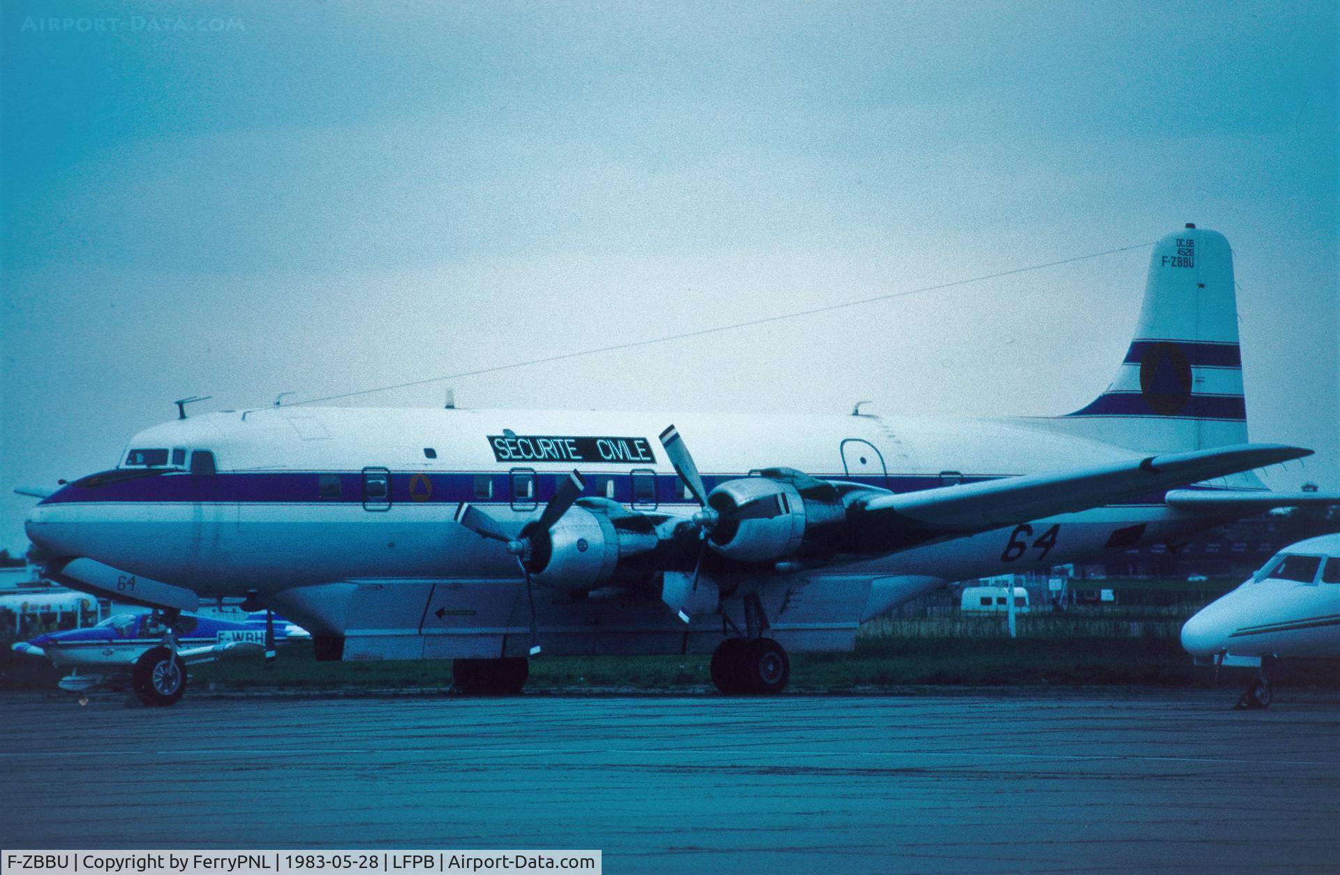 F-ZBBU, 1957 Douglas DC-6B C/N 45219, Securite civile DC6