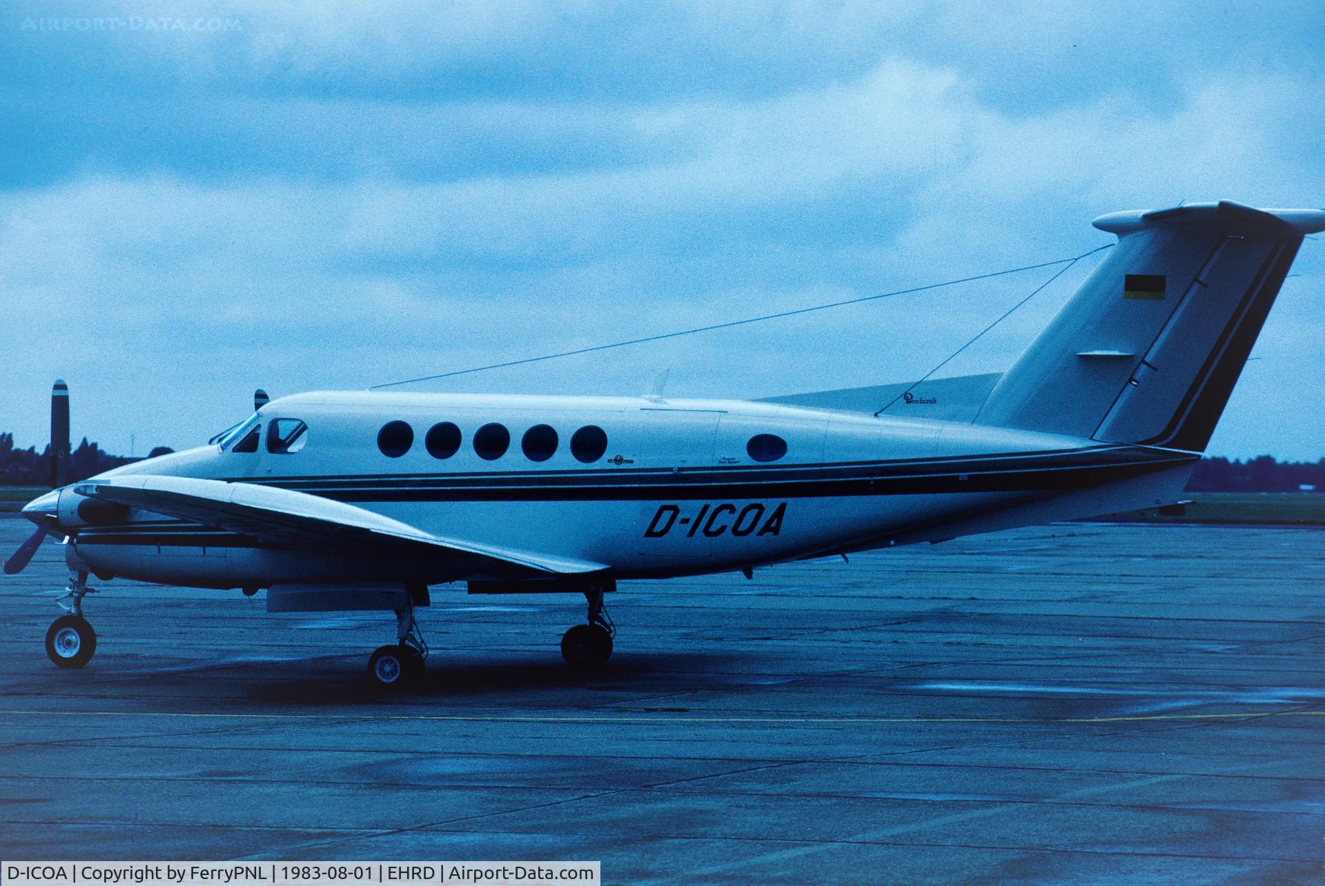 D-ICOA, 1982 Beech B200 Super King Air King Air C/N BB-1065, A Weth GmbH Be200