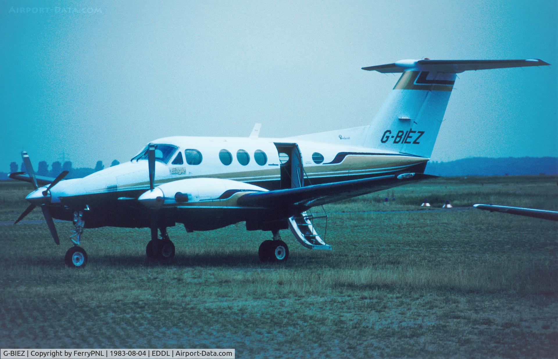 G-BIEZ, 1981 Beech F90 King Air C/N LA-111, BeF90 parked at the GA in DUS