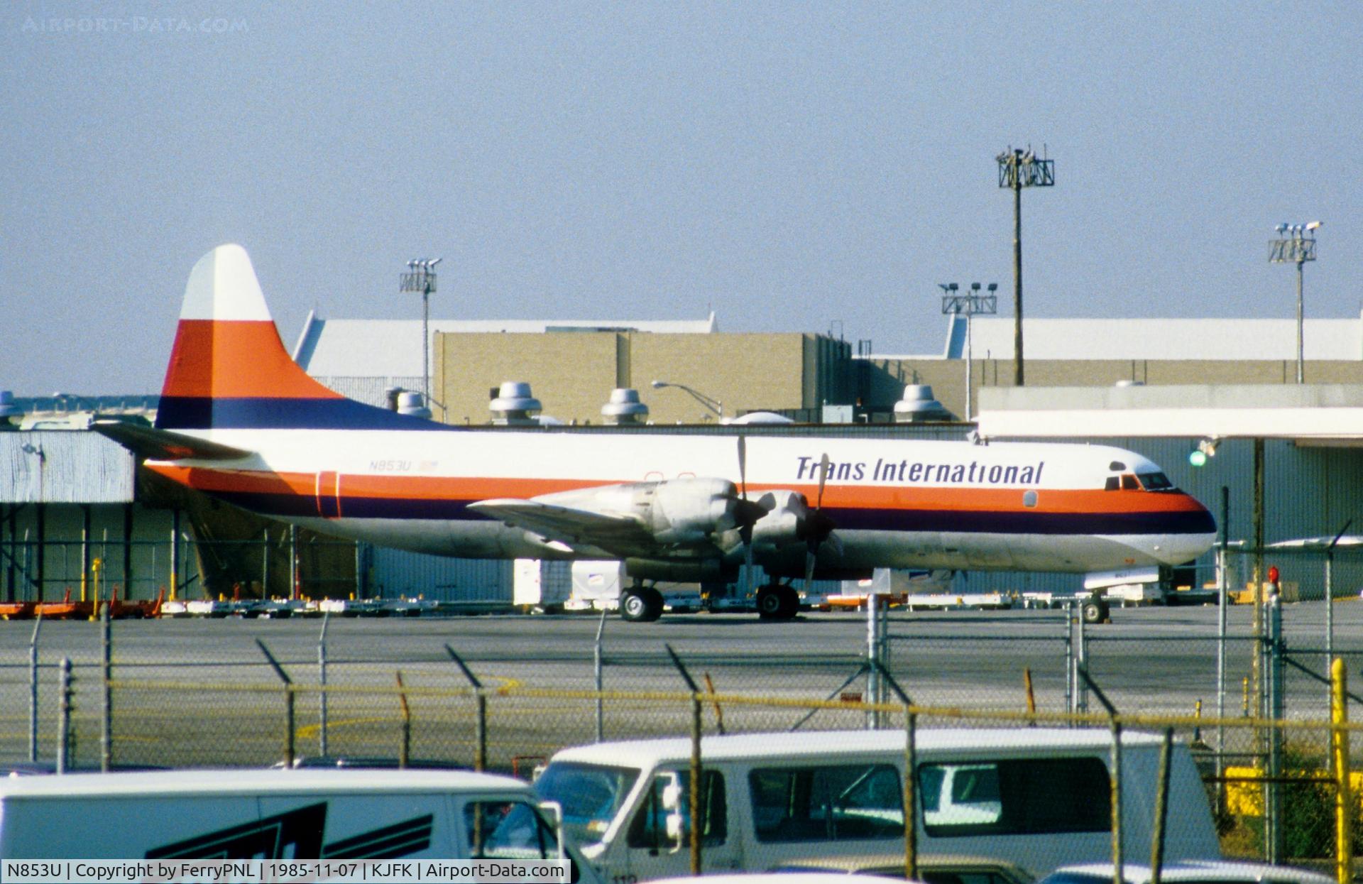 N853U, 1959 Lockheed L-188C Electra C/N 2006, Trans International L188
