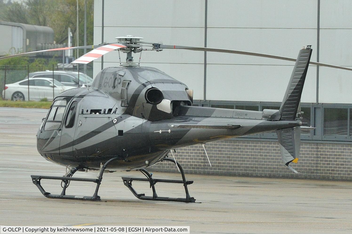 G-OLCP, 1994 Eurocopter AS-355N Ecureuil 2 C/N 5580, Parked at Norwich.
