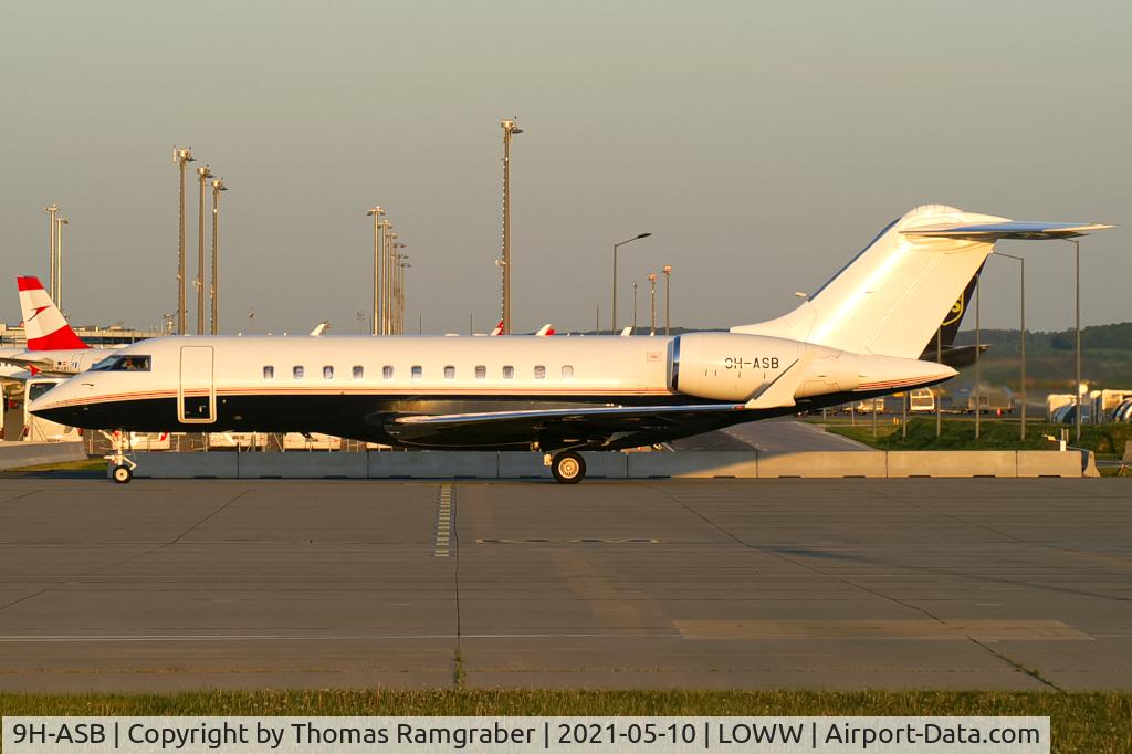 9H-ASB, 2007 Bombardier BD-700-1A11 Global 5000 C/N 9273, TAG Aviation Bombardier Global 5000