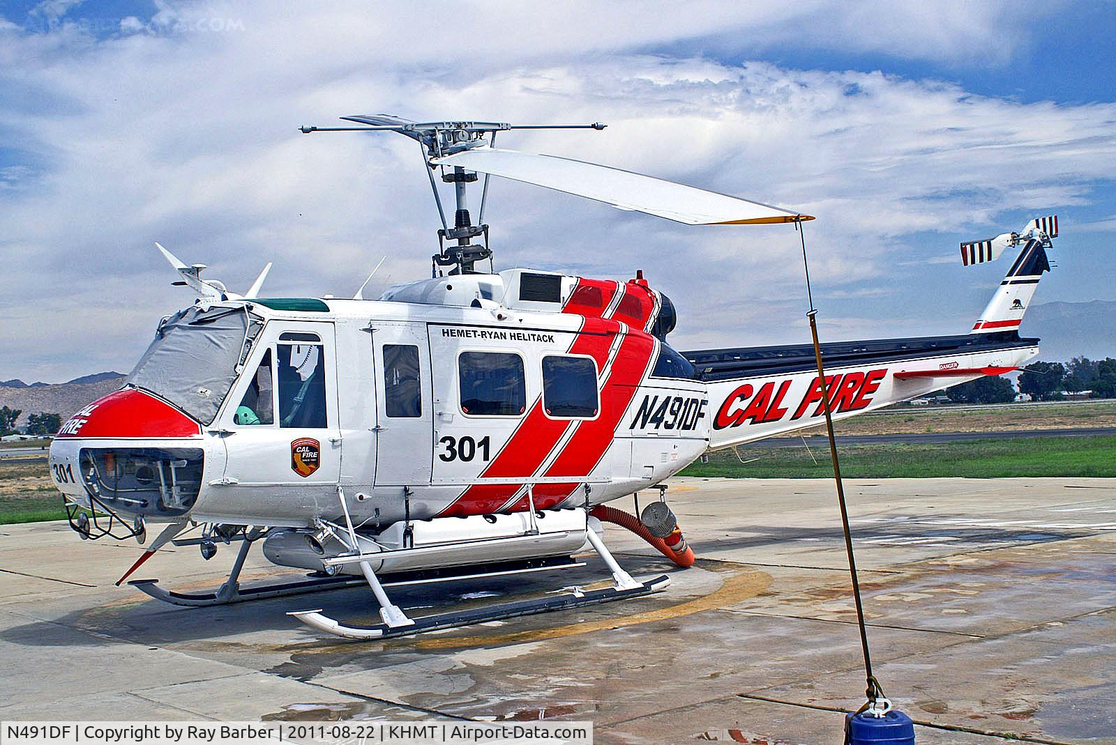 N491DF, 1970 Bell EH-1H Iroquois C/N 12146, N491DF  Bell EH-1H Iroquois [12146] (USDA Forest Service) Hemet Ryan~N 22/08/2011