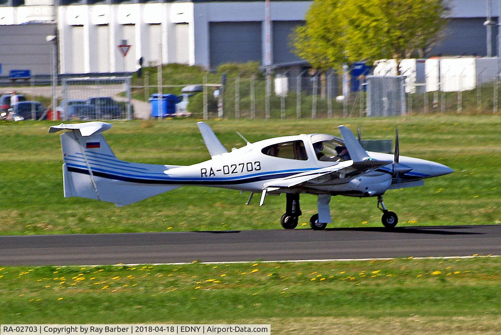 RA-02703, 2018 Diamond DA-42 NG Twin Star C/N 42.NR020, RA-02703   Diamond DA-42NG [42.NR020] Friedrichshafen~D 18/04/2018