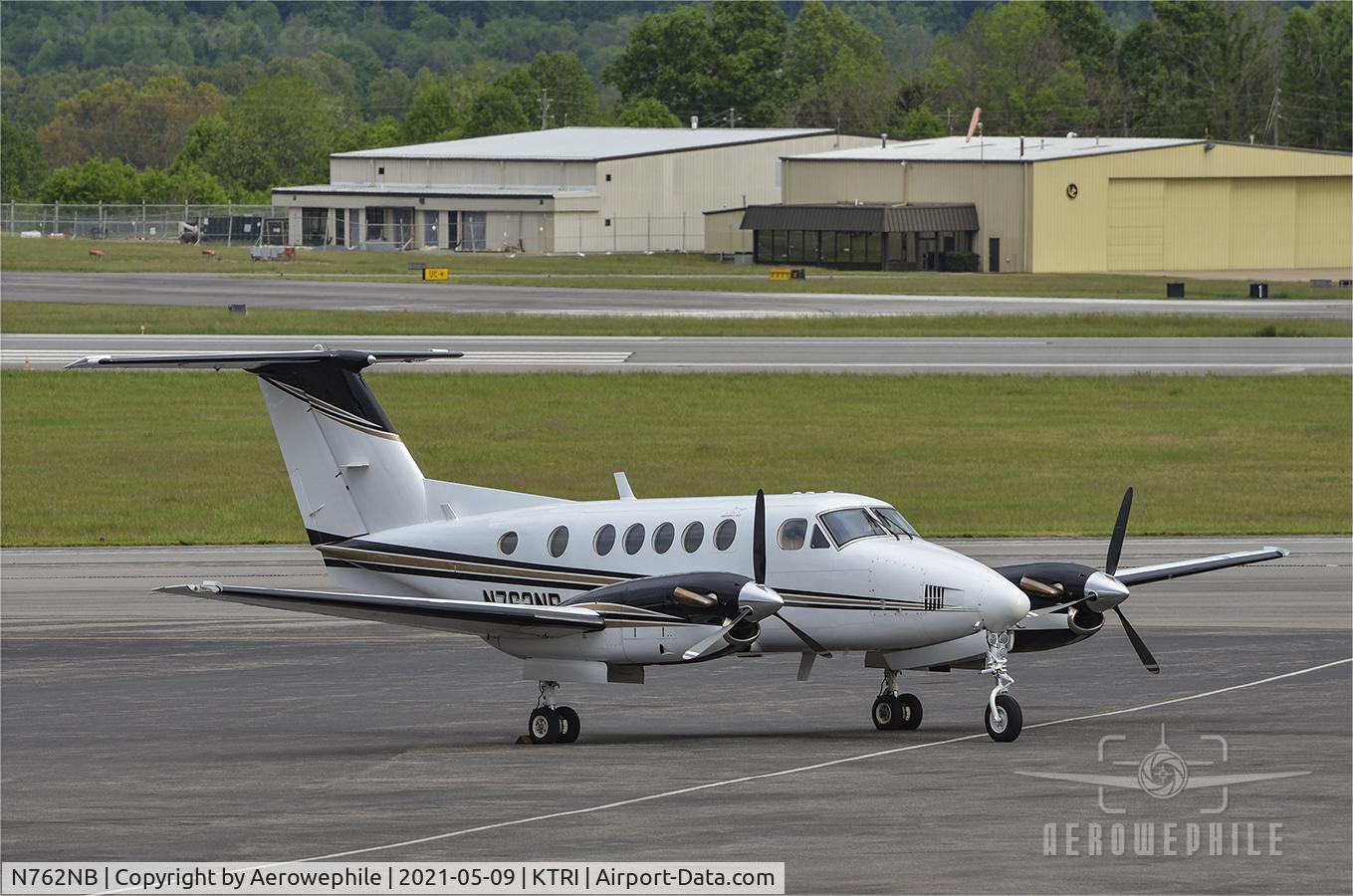 N762NB, 1981 Beech 200 Super King Air C/N BB-893, Parked at Tri-Cities Airport (KTRI)
09May21
