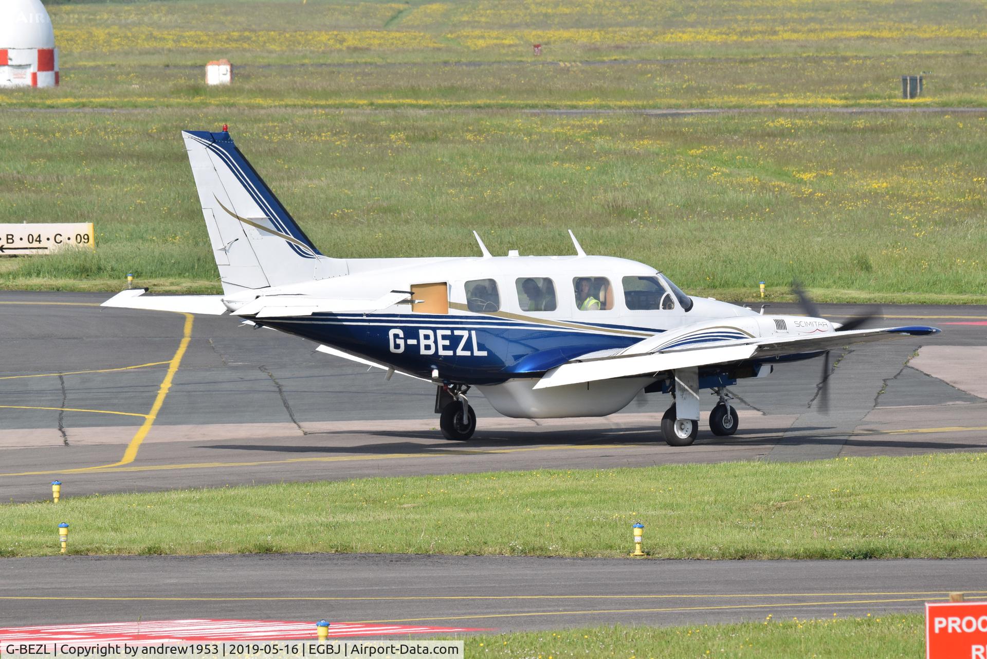 G-BEZL, 1977 Piper PA-31-310 Navajo Navajo C/N 31-7712054, G-BEZL at Gloucestershire Airport.