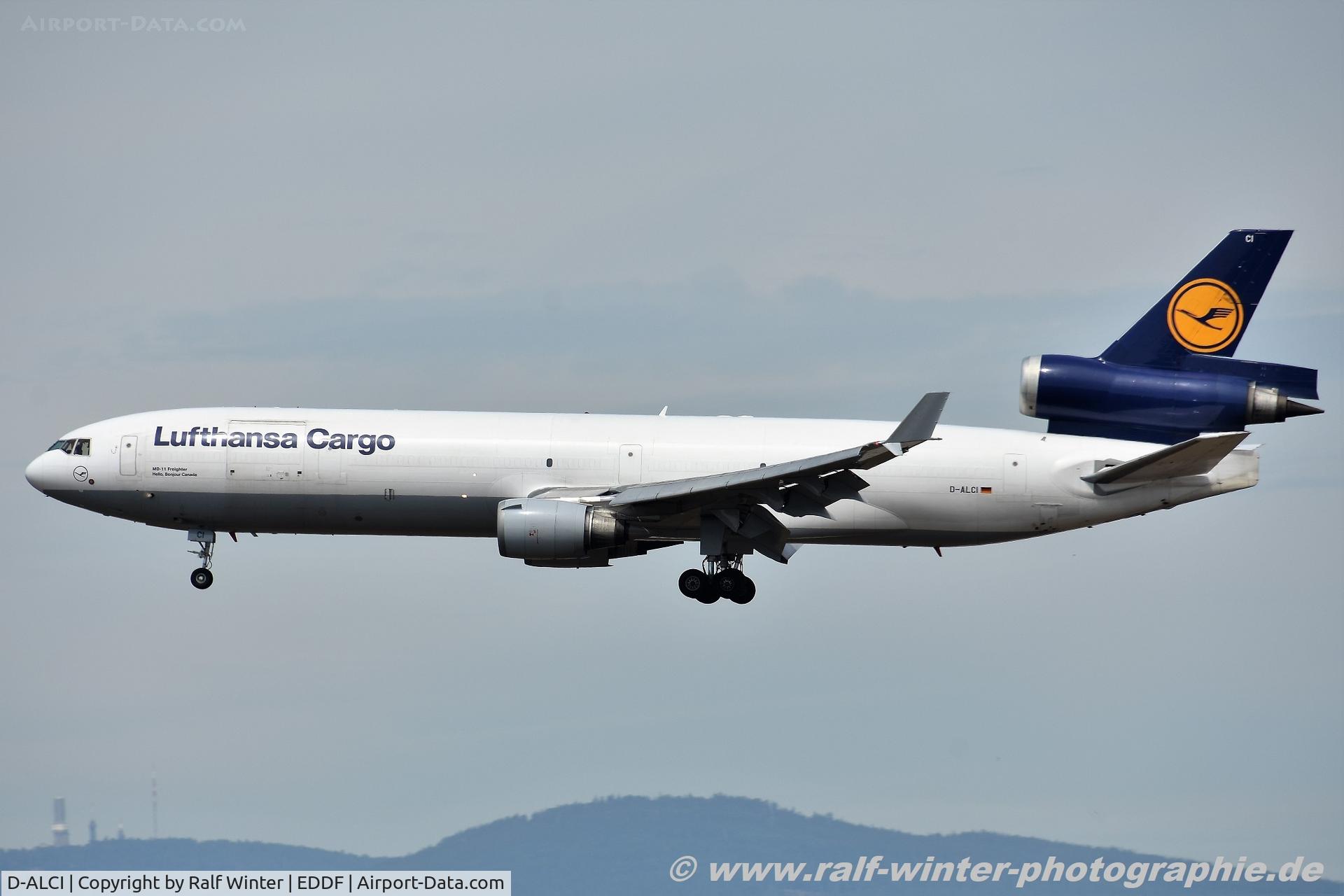 D-ALCI, 2000 McDonnell Douglas MD-11F C/N 48800, McDonnell Douglas MD-11F - LH GEC Lufthansa Cargo 'Hello, Bonjous Canada' - 48800 - D-ALCI - 22.07.2019 - FRA