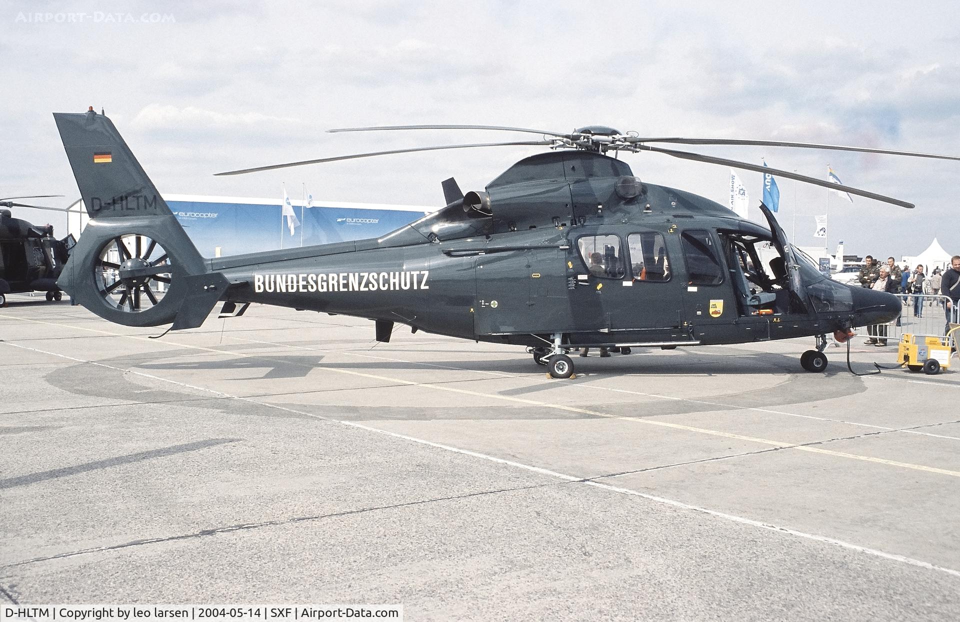 D-HLTM, 2003 Eurocopter EC 155B C/N 6601, Berlin ILA 14.5.2004.Collided 21.3.13 with AS 332L1 D-HEGB on Berlin Olympic stadium snow covered field.Written off