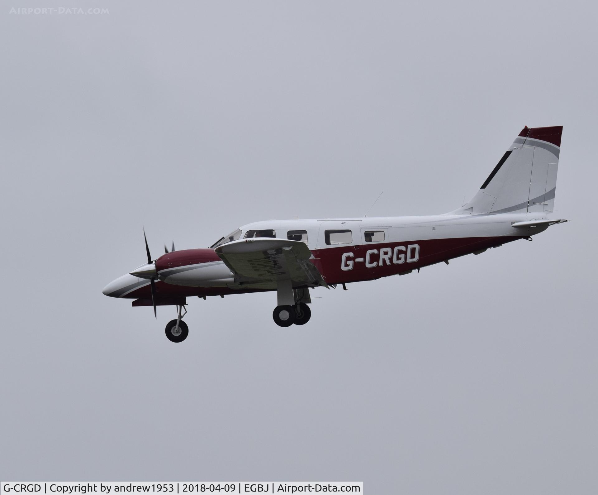 G-CRGD, 2003 Piper PA-34-220T Seneca V C/N 34-49300, G-CRGD at Gloucestershire Airport.