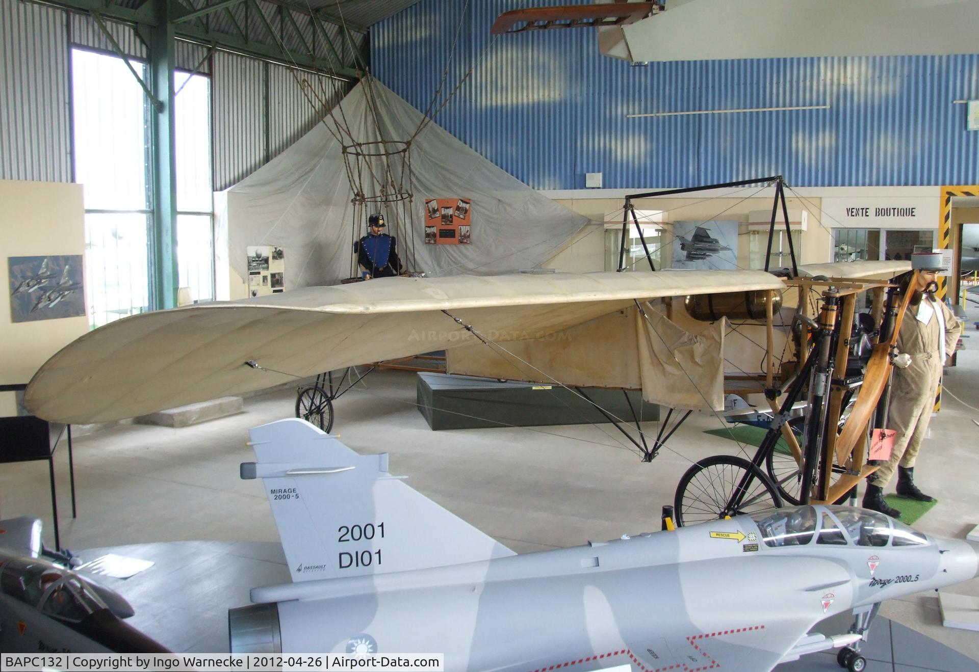 BAPC132, Bleriot XI Replica C/N PFA 088-10864, Bleriot XI replica at the Musée Européen de l'Aviation de Chasse, Montelimar Ancone airfield