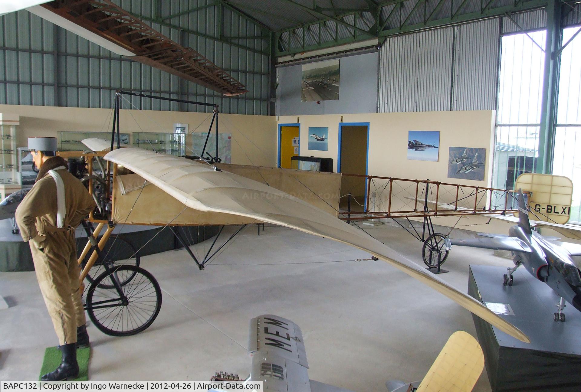 BAPC132, Bleriot XI Replica C/N PFA 088-10864, Bleriot XI replica at the Musée Européen de l'Aviation de Chasse, Montelimar Ancone airfield
