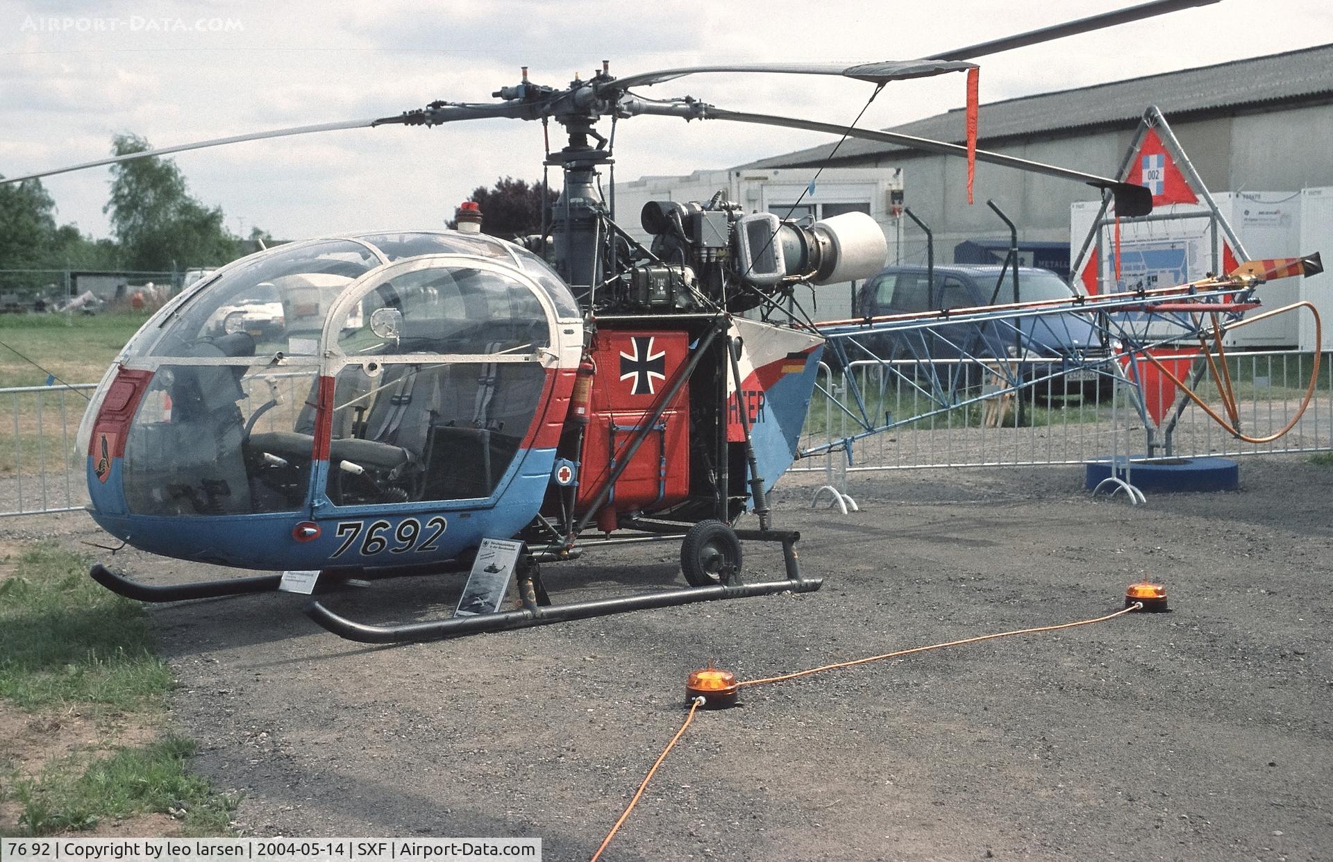 76 92, Sud SE-3130 Alouette II C/N 1834/C468, Berlin ILA 14.5.2004