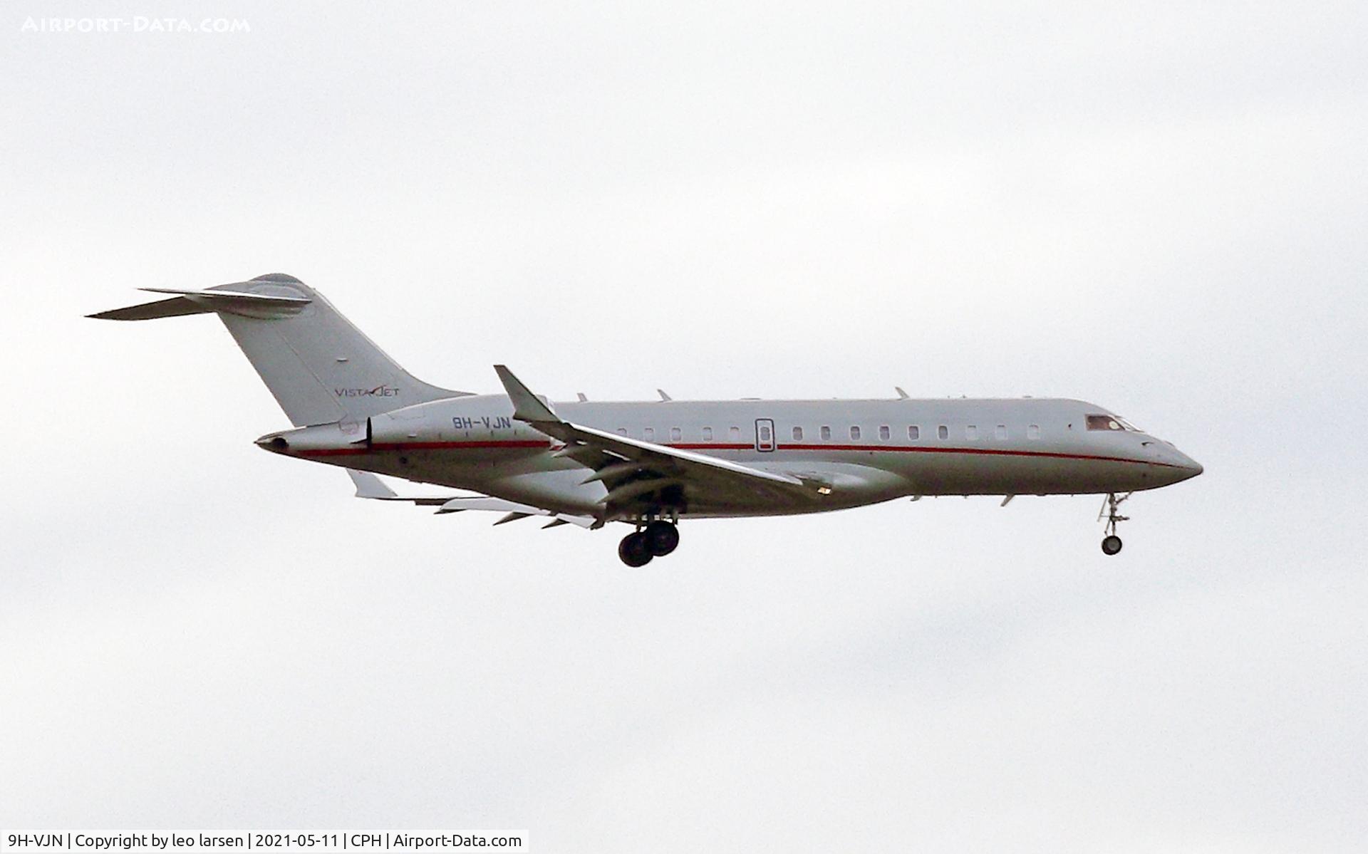 9H-VJN, 2015 Bombardier BD-700-1A10 Global 6000 C/N 9662, Copenhagen 11.5.2021