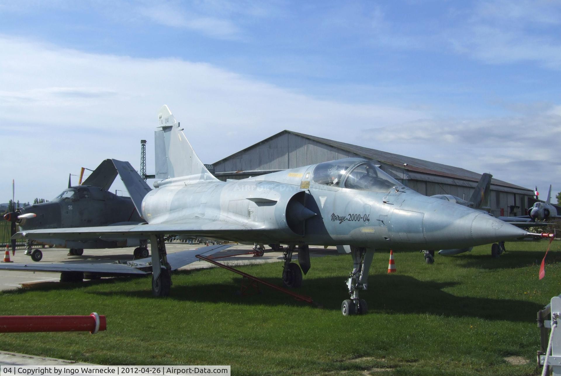 04, Dassault Mirage 2000 C/N 04, Dassault Mirage 2000 at the Musée Européen de l'Aviation de Chasse, Montelimar Ancone airfield