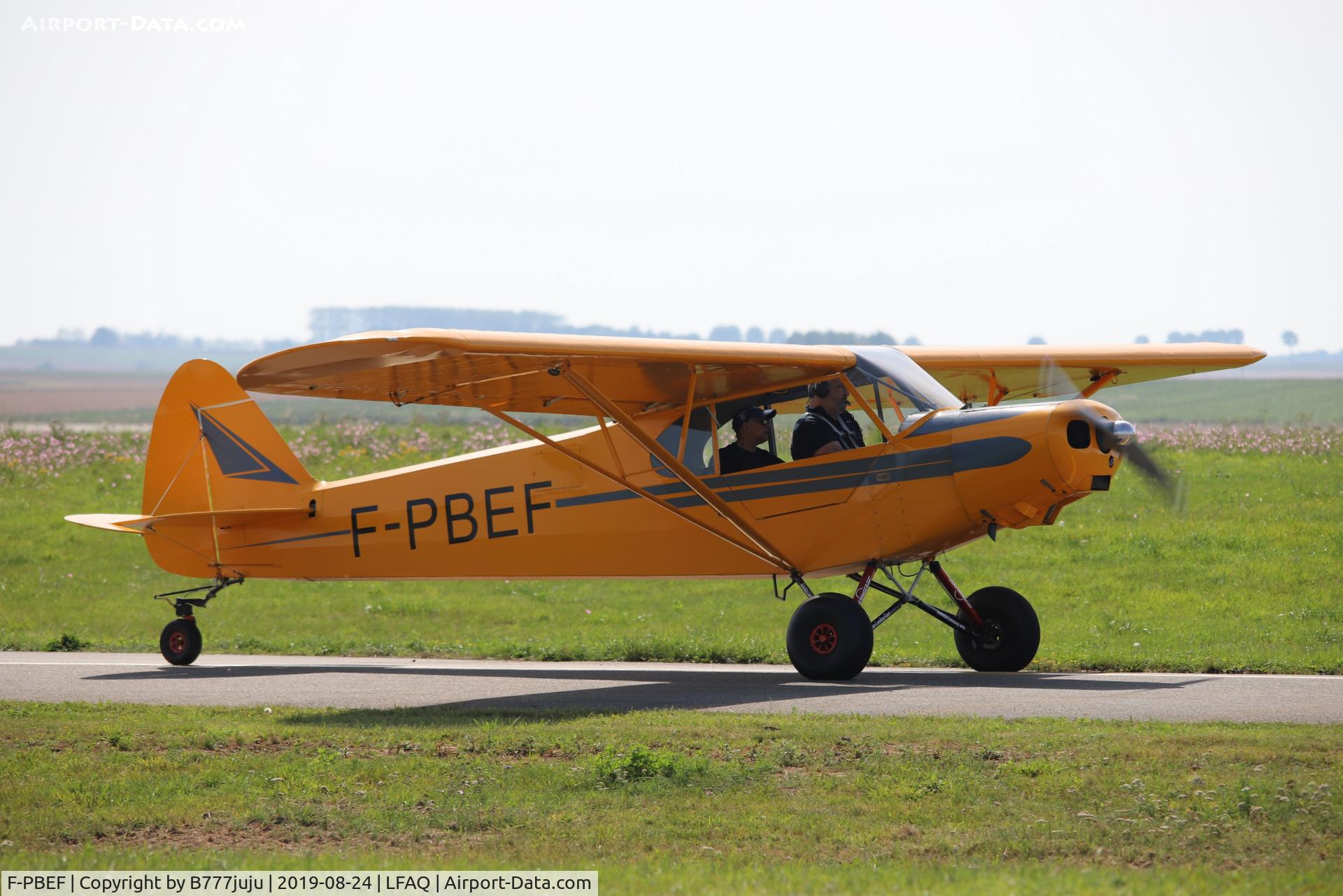 F-PBEF, Piper SA-18 Super Cub C/N 01, at Albert Airshow