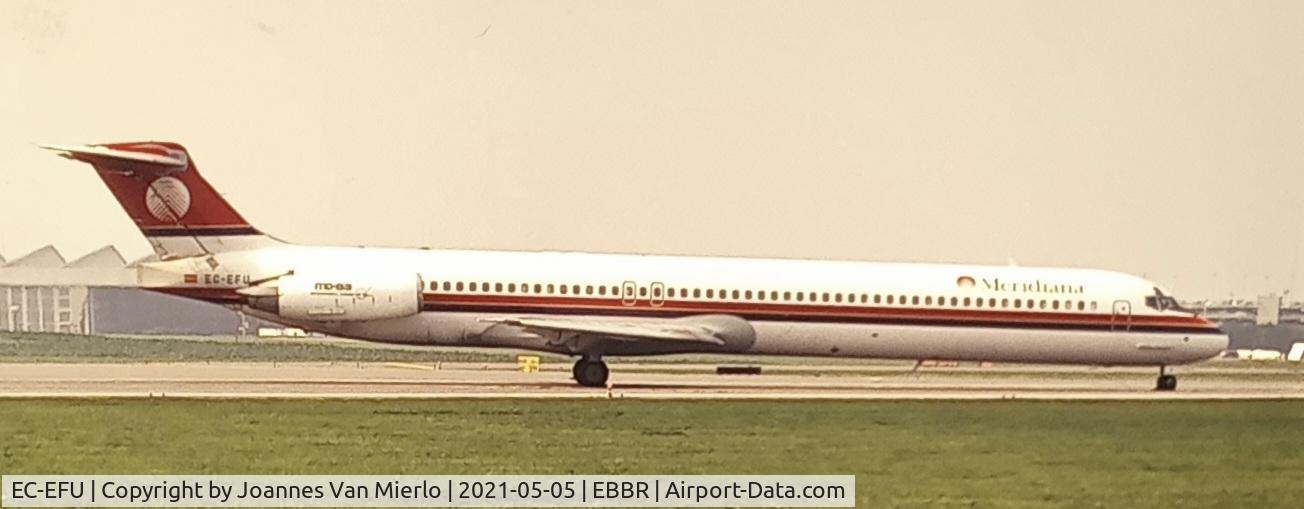 EC-EFU, 1987 McDonnell Douglas MD-83 (DC-9-83) C/N 49574, scan from slide