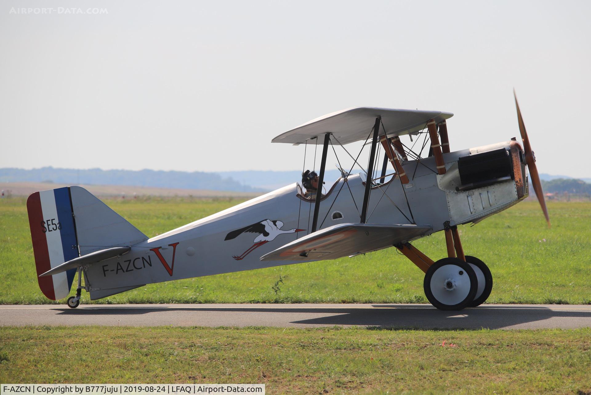 F-AZCN, Royal Aircraft Factory SE-5A Replica C/N 02, at Albert Airshow