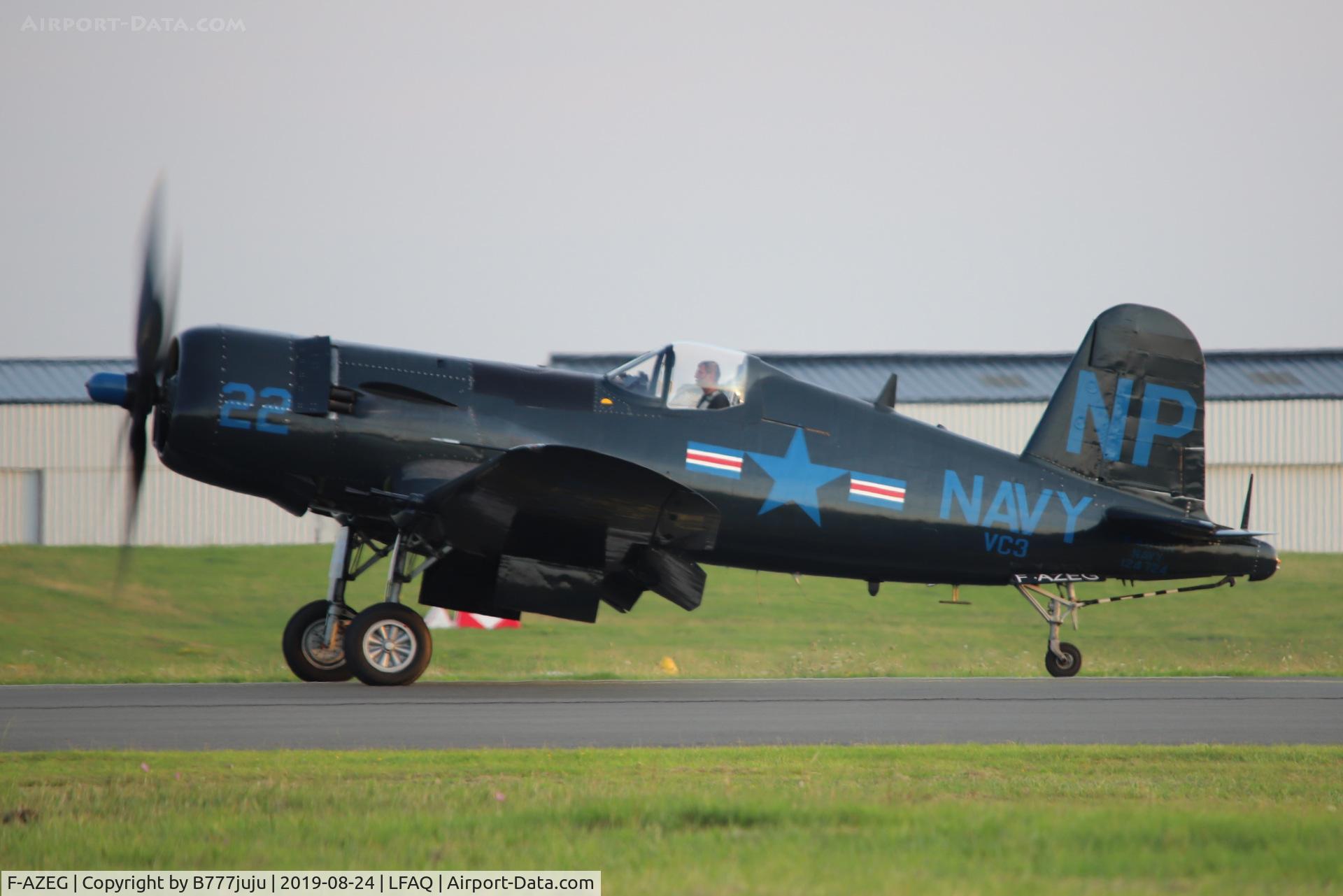 F-AZEG, 1944 Vought F4U-5NL Corsair C/N 124-724, at Albert Airshow