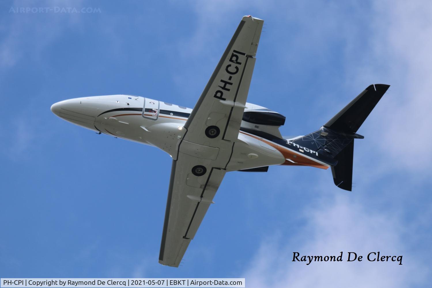 PH-CPI, 2016 Embraer EMB-500 Phenom 100 C/N 50000368, Departing Kortrijk Airport.