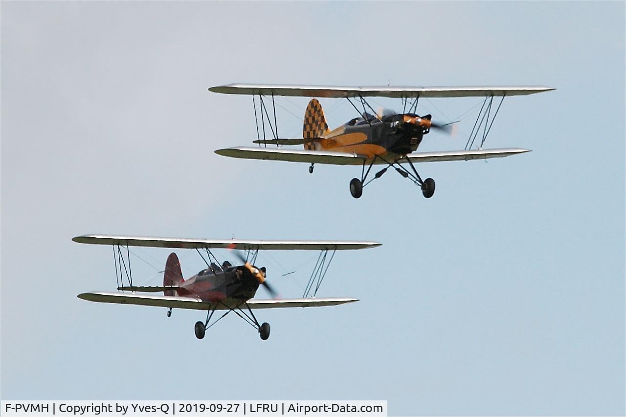 F-PVMH, 2019 Hatz CB-1 C/N 776, Hatz CB-1, Short approach rwy 22, Morlaix-Ploujean airport (LFRU-MXN) Air show 2019