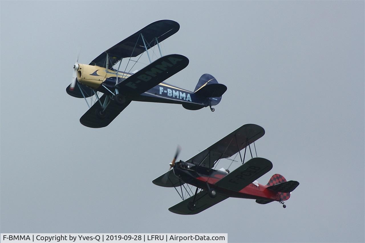 F-BMMA, Stampe-Vertongen SV-4A C/N 630, Stampe-Vertongen SV-4A, On display, Morlaix-Ploujean airport (LFRU-MXN) air show 2019