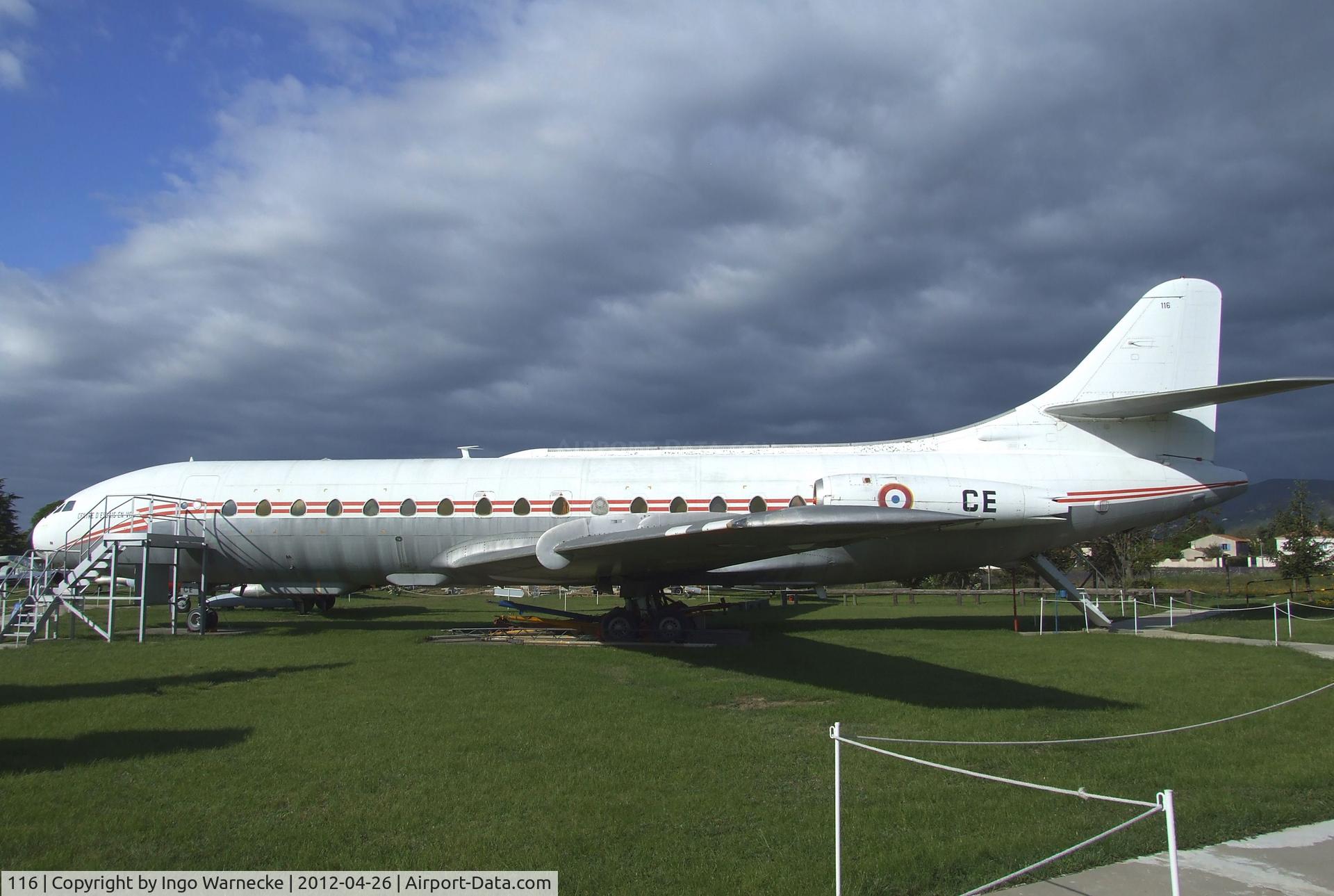 116, 1955 Sud Aviation SE-210 Caravelle III C/N 116, Sud Aviation SE.210 Caravelle III at the Musée Européen de l'Aviation de Chasse, Montelimar Ancone airfield