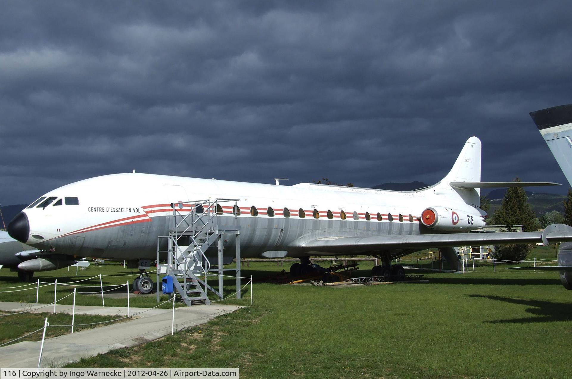116, 1955 Sud Aviation SE-210 Caravelle III C/N 116, Sud Aviation SE.210 Caravelle III at the Musée Européen de l'Aviation de Chasse, Montelimar Ancone airfield