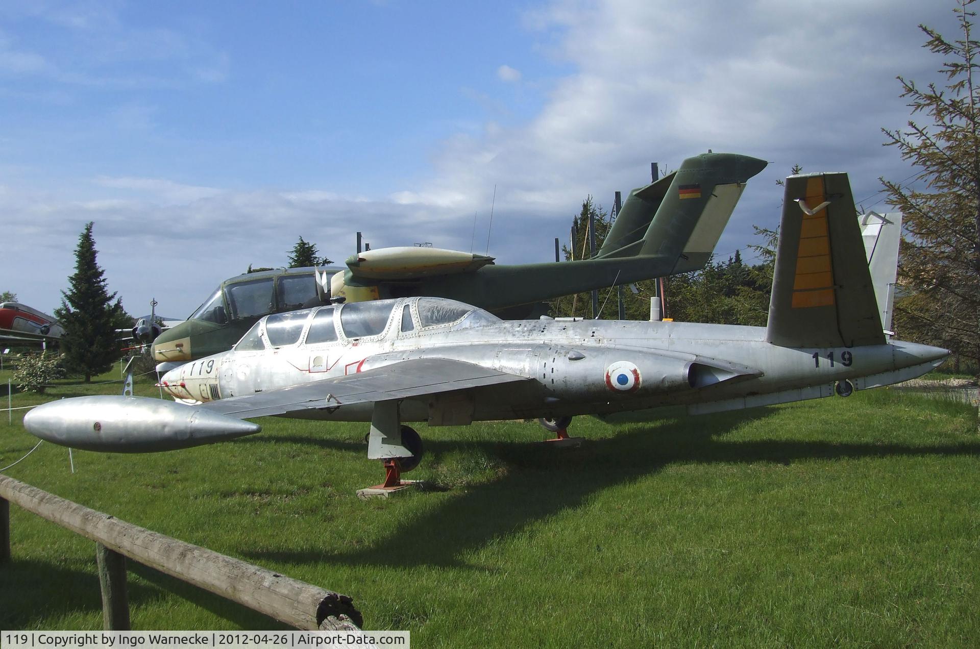 119, Fouga CM-170 Magister C/N 119, Fouga CM.170 Magister at the Musée Européen de l'Aviation de Chasse, Montelimar Ancone airfield