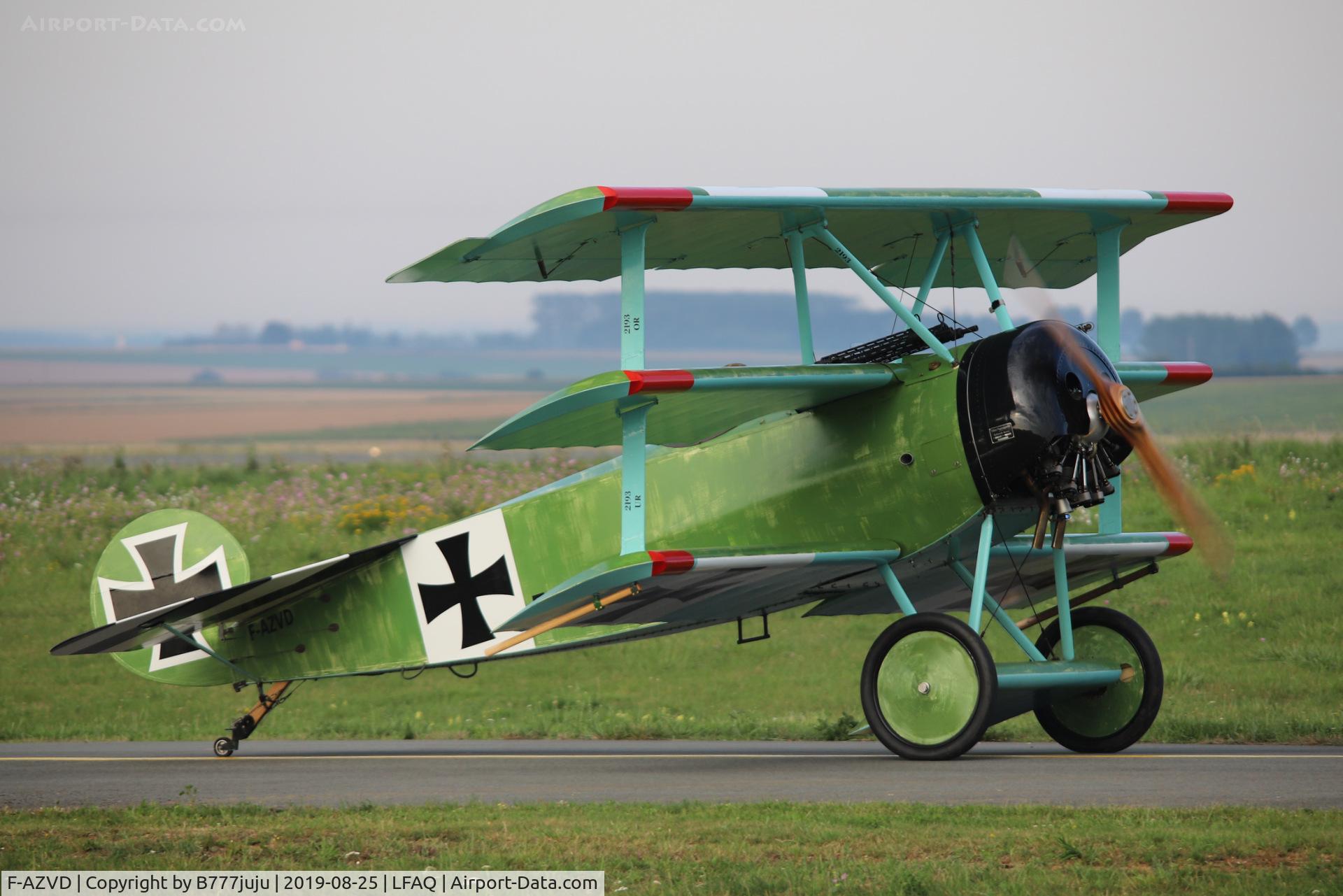 F-AZVD, Fokker Dr-1 Replica C/N 01-CP, during Albert Airshow