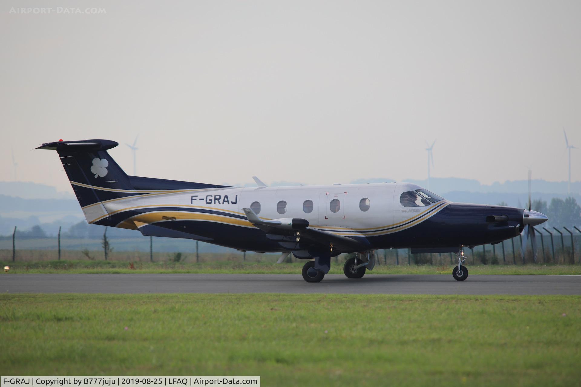 F-GRAJ, 2001 Pilatus PC-12/45 C/N 406, during Albert Airshow