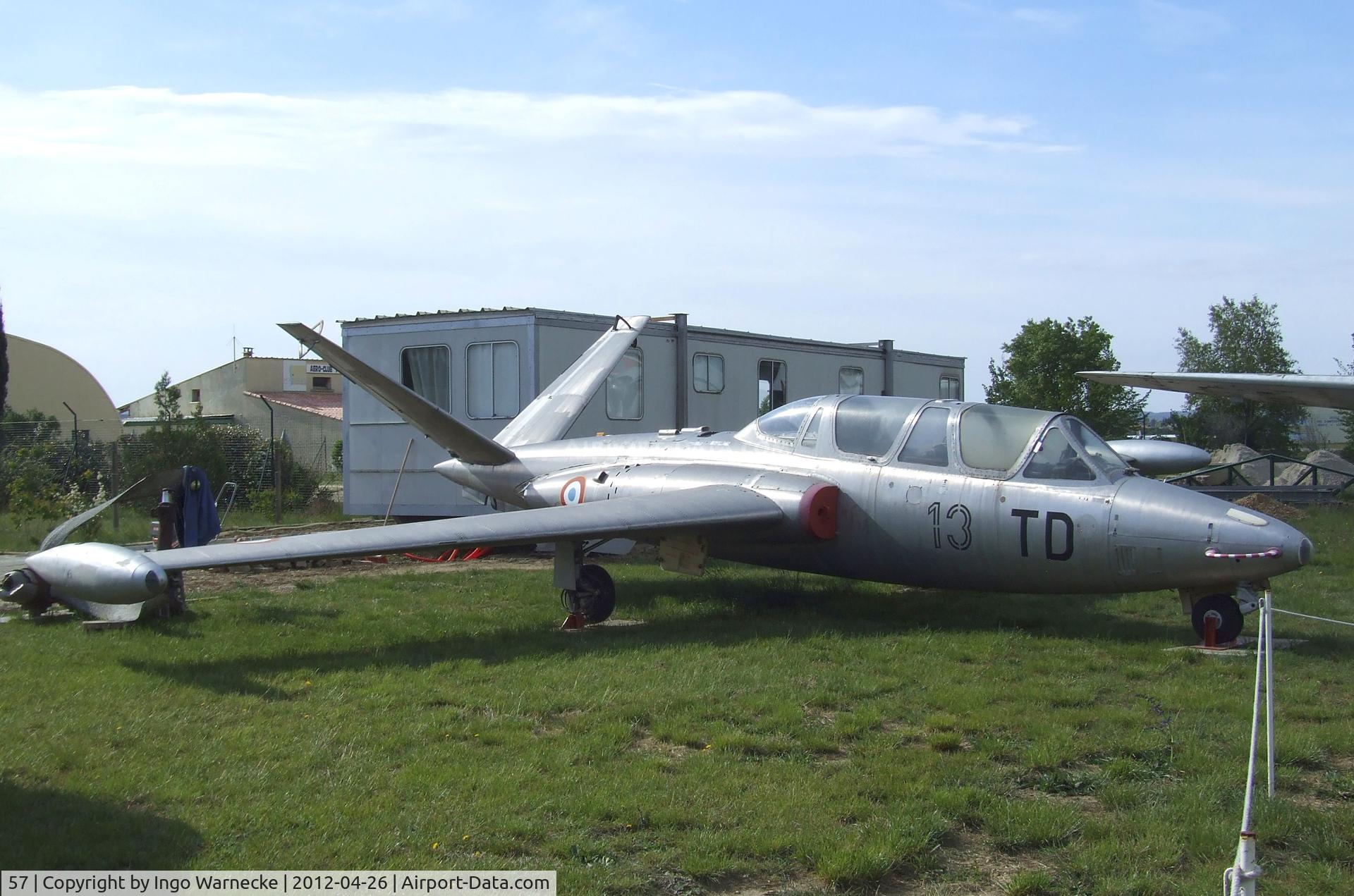 57, Fouga CM-170 Magister C/N 57, Fouga CM.170 Magister at the Musée Européen de l'Aviation de Chasse, Montelimar Ancone airfield